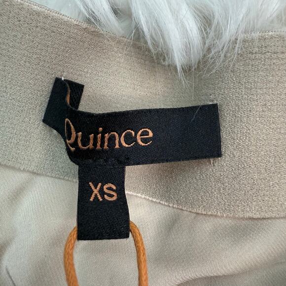 Quince 100% Washable Silk Mini Skirt Champagne Size XS Luxury Old Money NWT - Picture 10 of 13